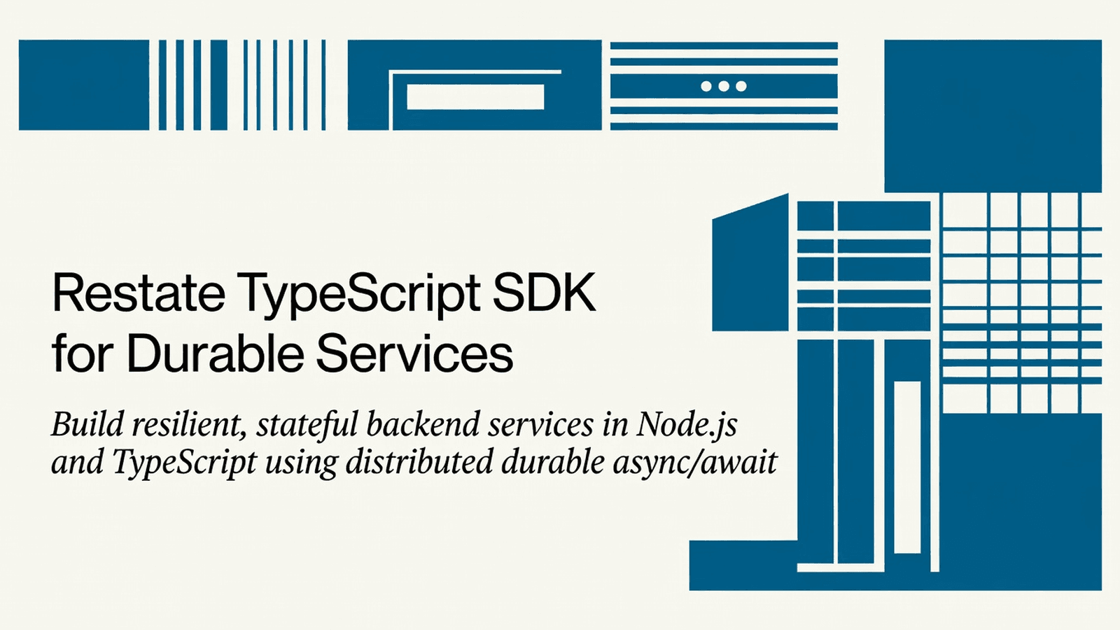 Restate TypeScript SDK for Durable Services preview 1