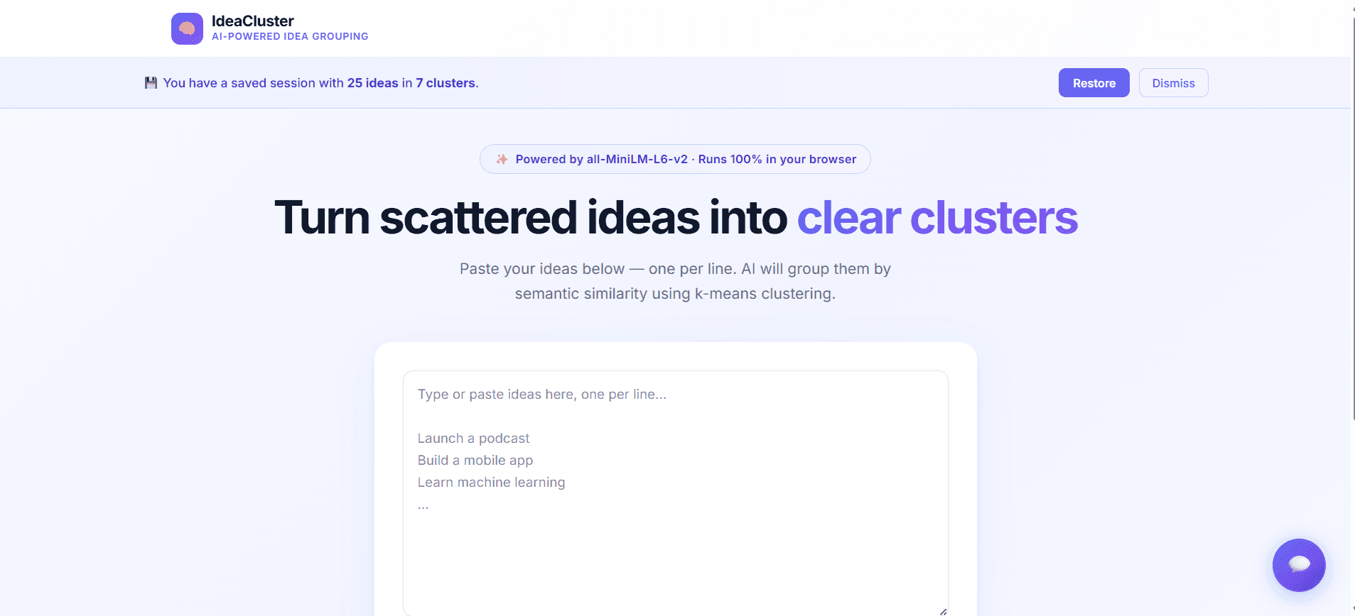 Idea Clustering Board preview 1
