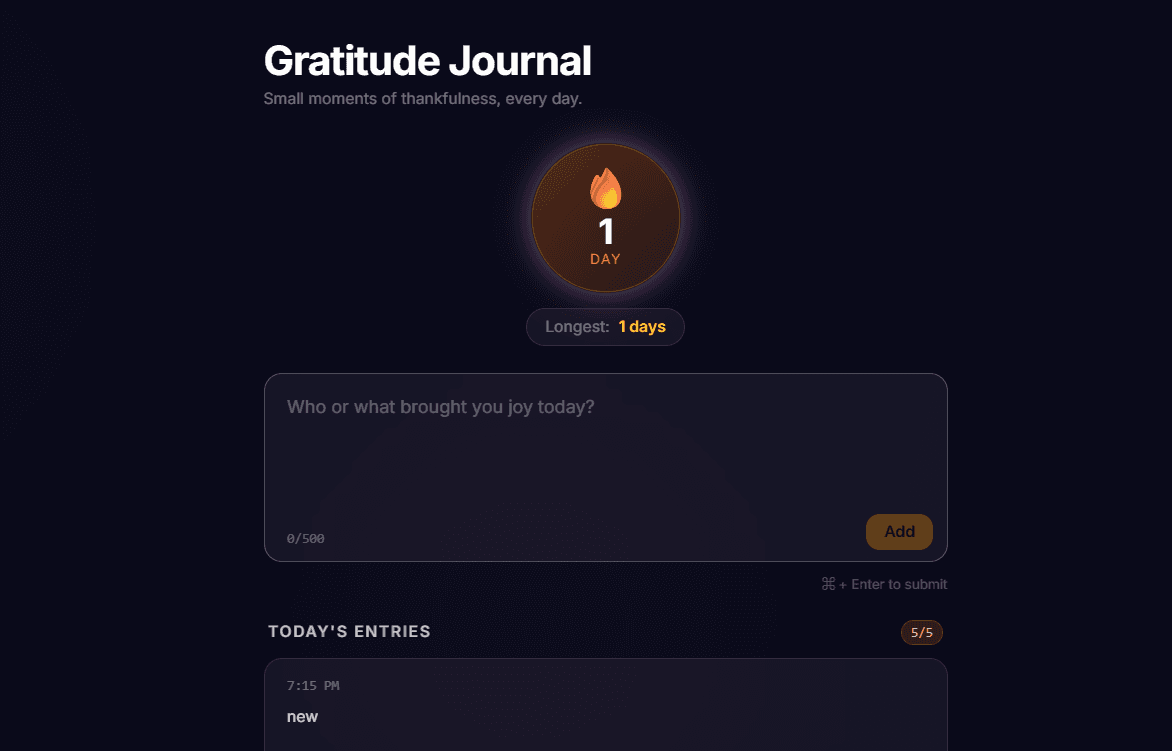 Gratitude Streak Journal preview 1